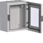 HAGER BOCCHIOTTI - Quadro in lamiera a parete con porta trasparente H300 L250 P160 orion plus