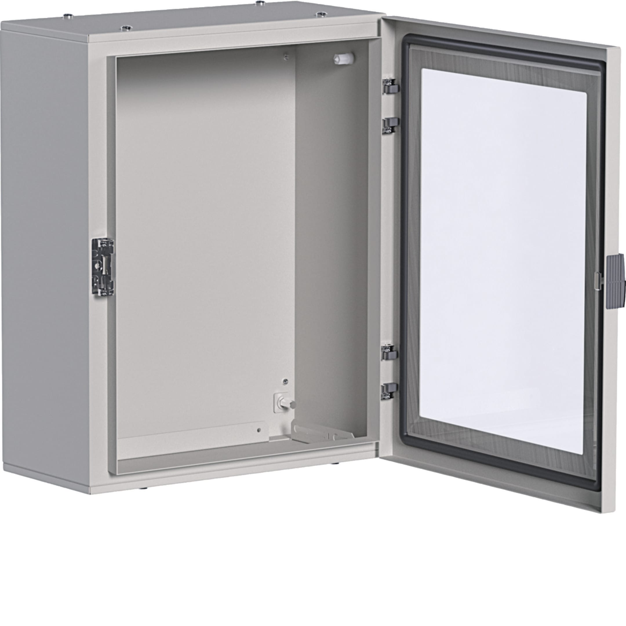 HAGER BOCCHIOTTI - Quadro in lamiera a parete con porta trasparente H500 L400 P200 orion plus