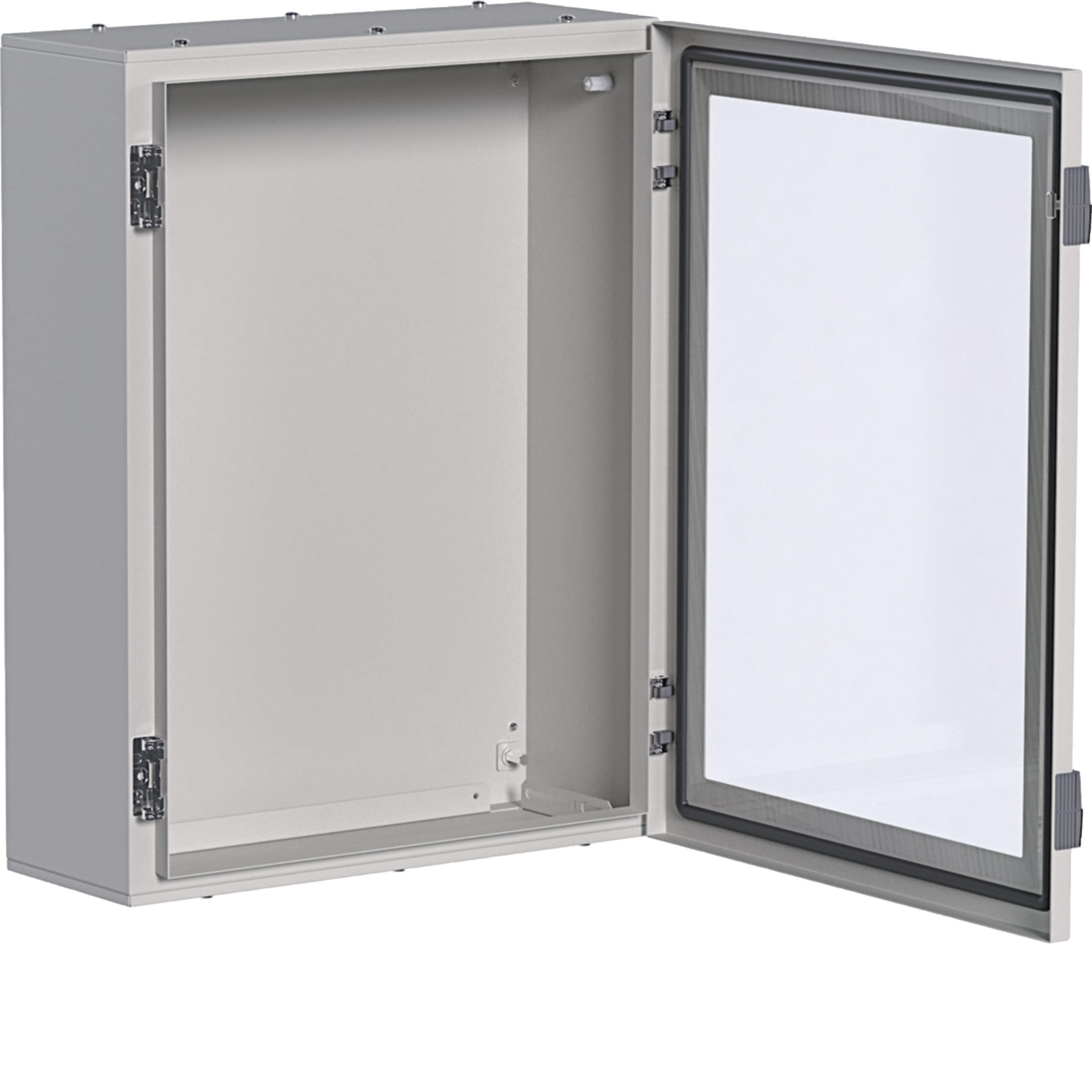 HAGER BOCCHIOTTI - Quadro in lamiera a parete con porta trasparente H650 L500 P200 orion plus