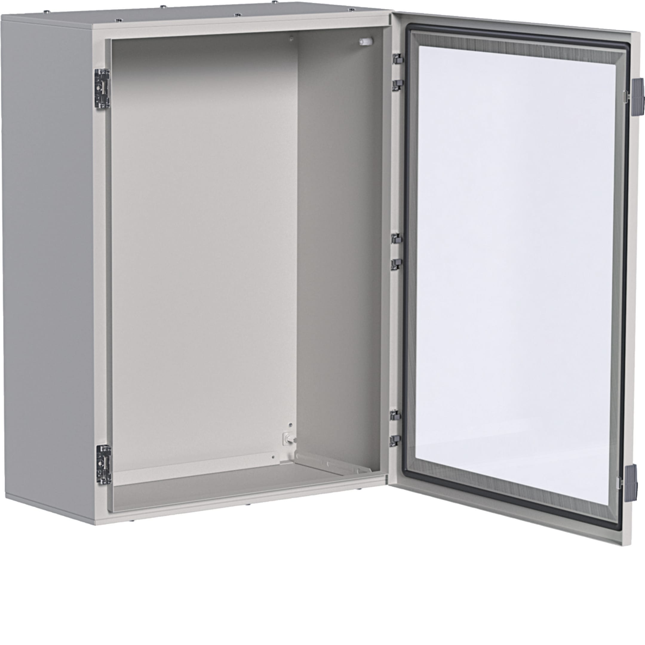 HAGER BOCCHIOTTI - Quadro in lamiera a parete con porta trasparente H800 L600 P300 orion plus