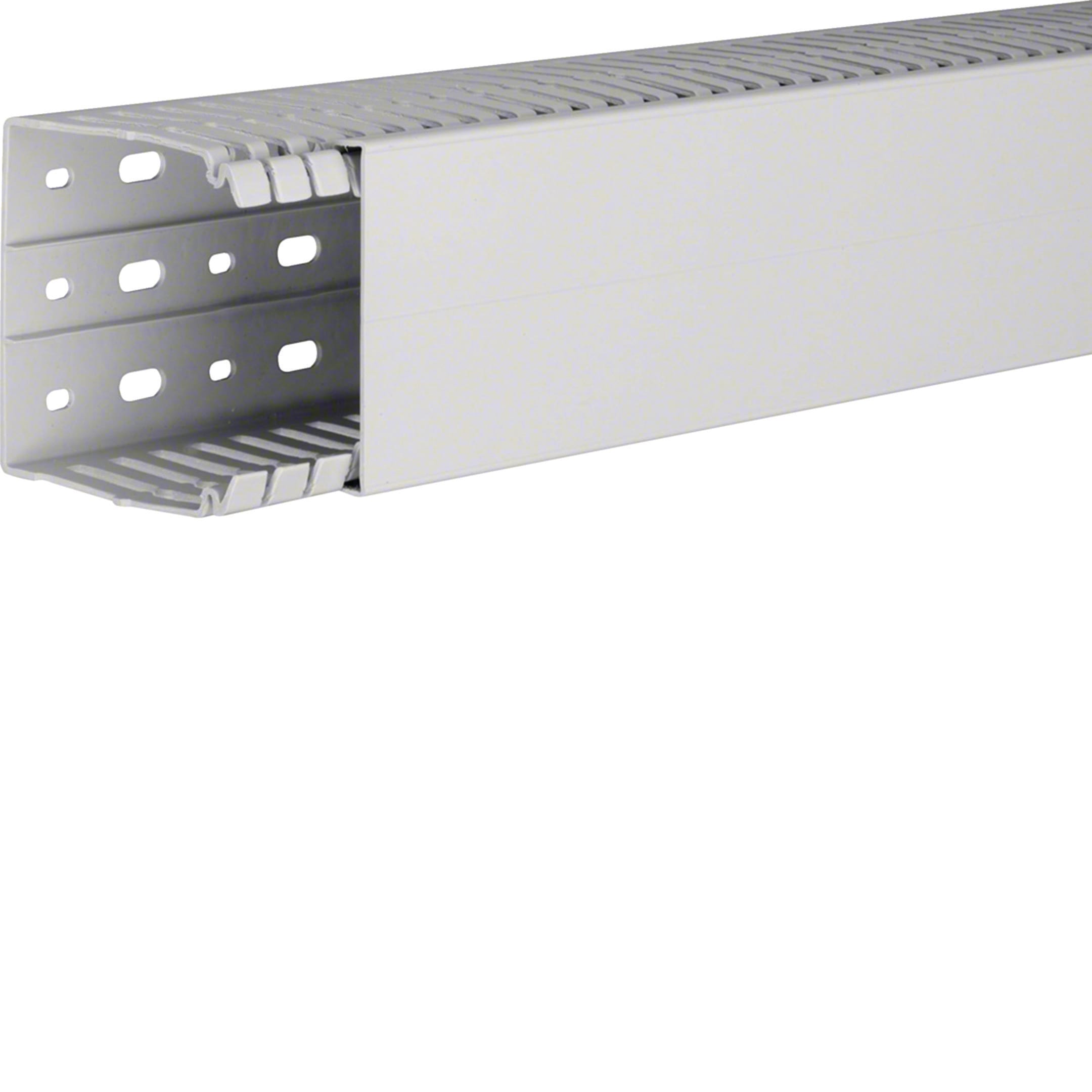 HAGER BOCCHIOTTI - Canaletta per cablaggio Halogen Free 80x80 linea HA7 grigio chiaro