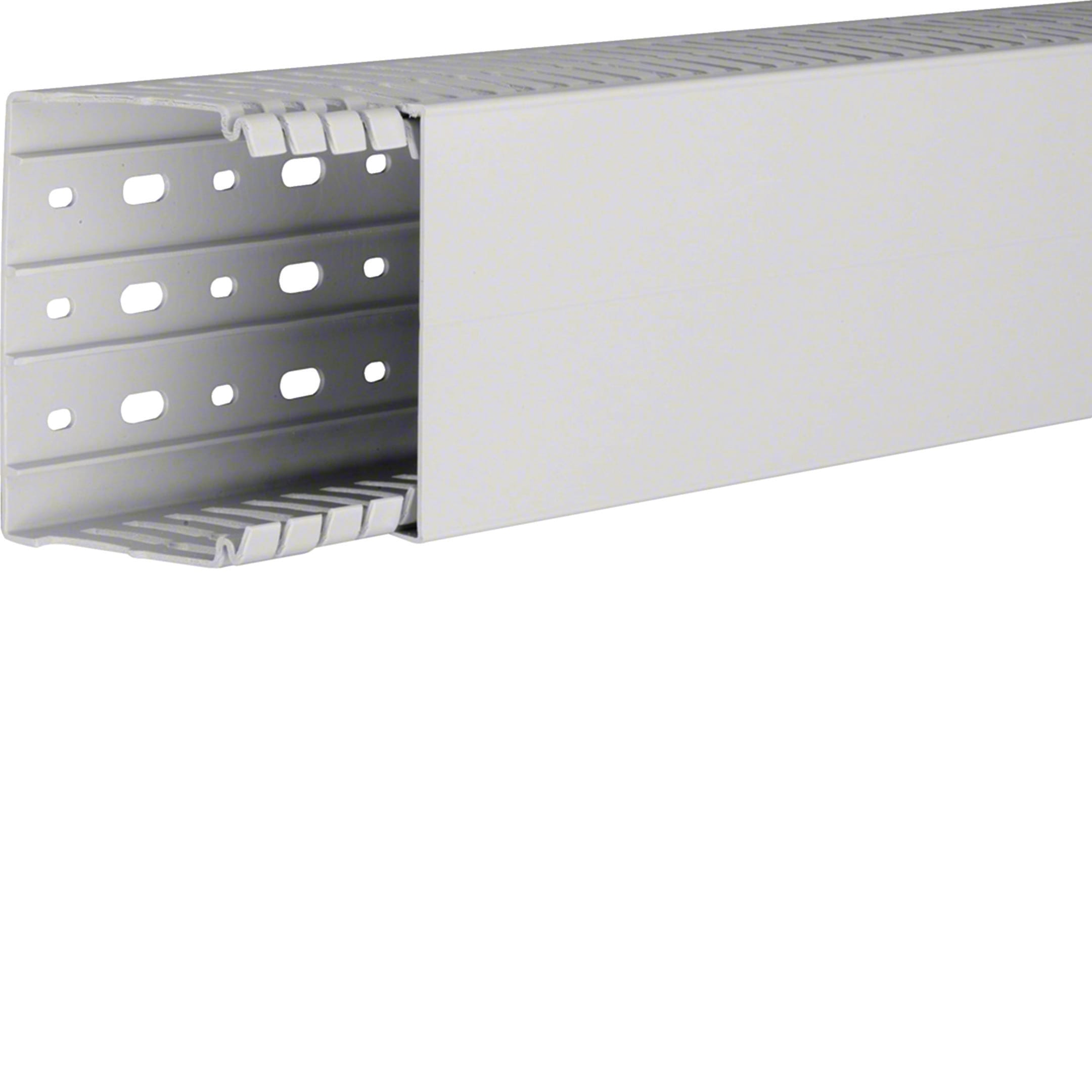 HAGER BOCCHIOTTI - Canaletta per cablaggio Halogen Free 100x80 linea HA7 grigio chiaro