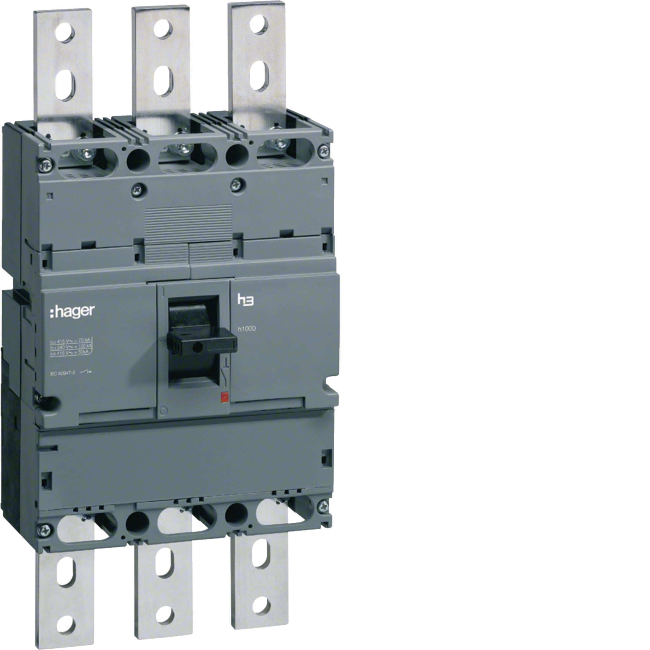 HAGER BOCCHIOTTI - Interruttore manovra sezionatore h3 h1000 3P 800A