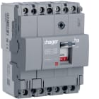 HAGER BOCCHIOTTI - Interruttore automatico scatolato h3 x160 TM 4P 18kA 63A