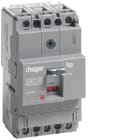HAGER BOCCHIOTTI - Interruttore automatico scatolato h3 x160 TM 3P 18kA 80A