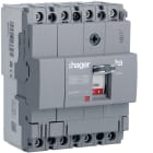 HAGER BOCCHIOTTI - Interruttore automatico scatolato h3 x160 TM 4P 18kA 100A