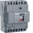 HAGER BOCCHIOTTI - Interruttore automatico scatolato h3 x160 TM 4P 18kA 125A