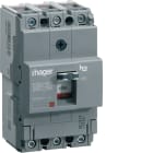 HAGER BOCCHIOTTI - Interruttore automatico scatolato h3 x160 TM 3P 25kA 63A