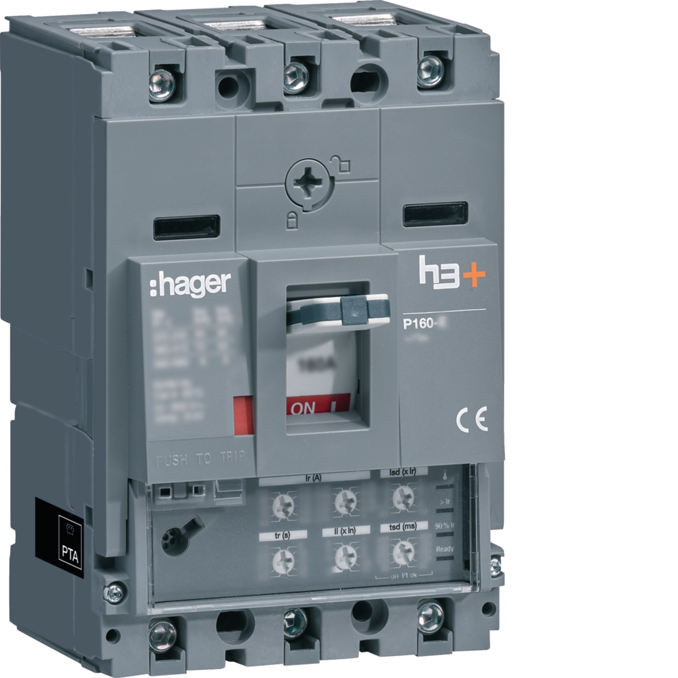 HAGER BOCCHIOTTI - Interruttore automatico scatolato h3+ P160 LSI 3P 25kA 40A