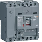HAGER BOCCHIOTTI - Interruttore automatico scatolato h3+ P160 LSnI 4P 25kA 100A neutro regolabile