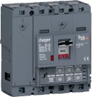 HAGER BOCCHIOTTI - Interruttore automatico scatolato h3+ P160 LSI 4P 50kA 160A neutro regolabile