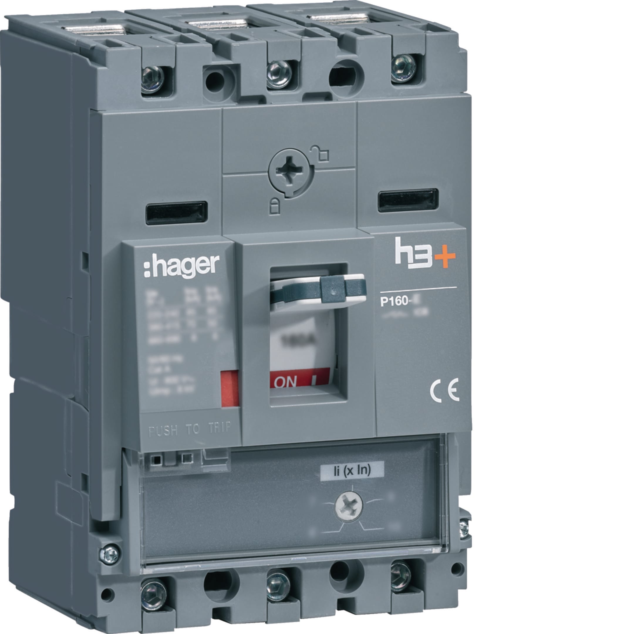 HAGER BOCCHIOTTI - Interruttore automatico scatolato h3+ P160 solo magnetico 3P 40kA 50A