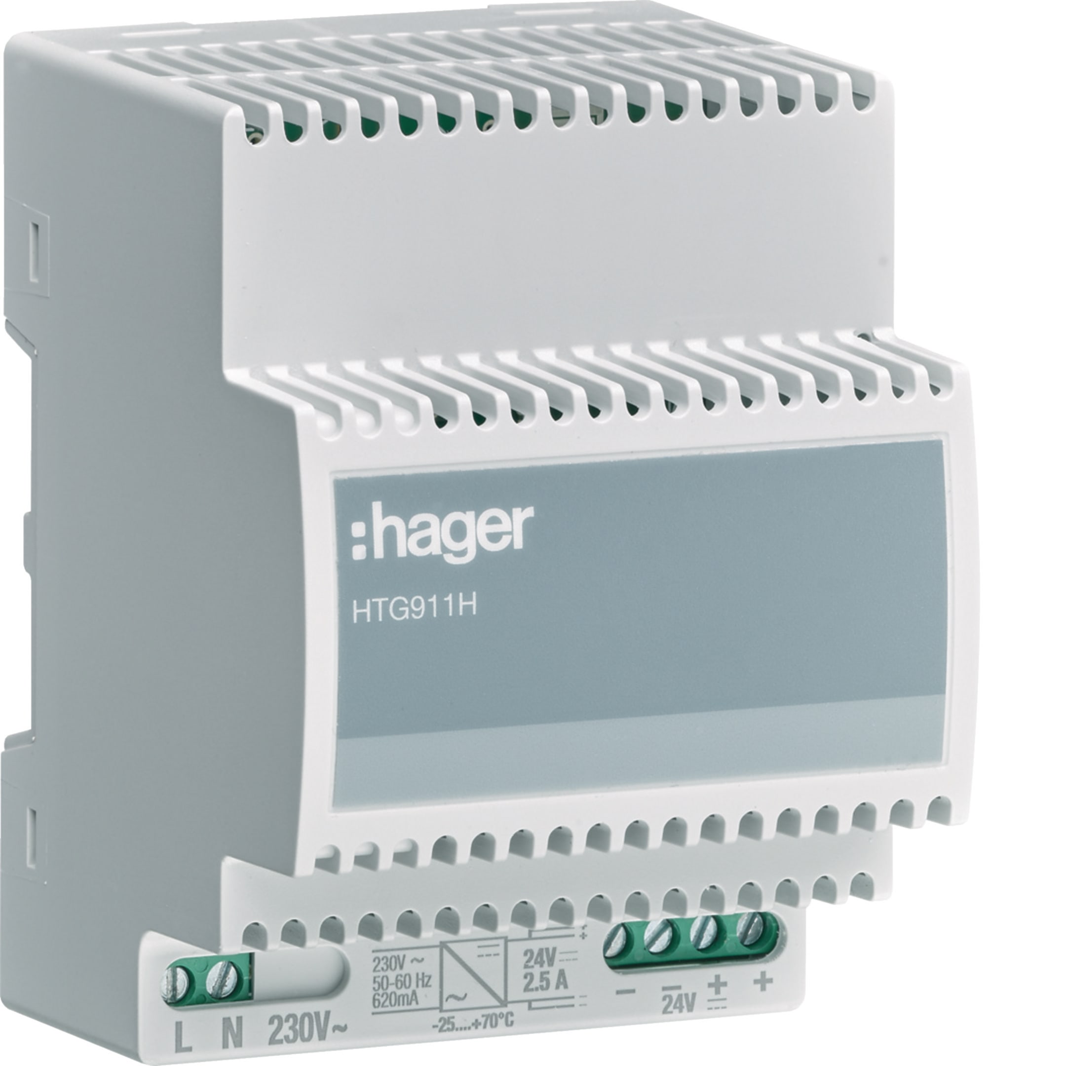 HAGER BOCCHIOTTI - Alimentatore 230 V AC-24 V DC 2,5 A 4M