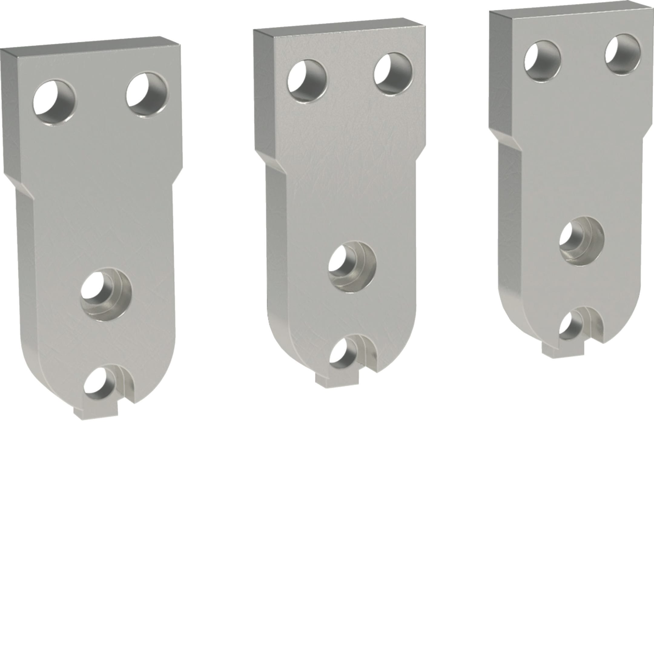 HAGER BOCCHIOTTI - Kit 3 terminali frontali inferiori corti per hw+ HW1 3P estraibile