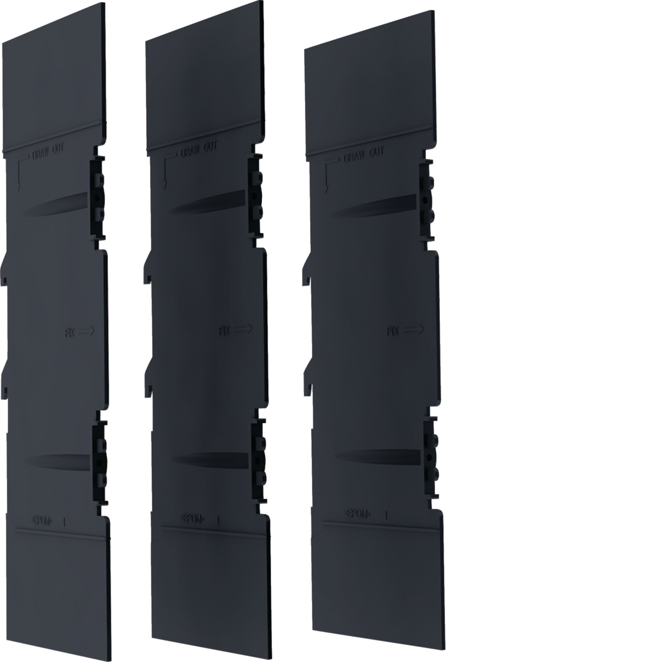HAGER BOCCHIOTTI - Kit di 3 separatori per interruttore hw+ HW1 4P fisso ed estraibile
