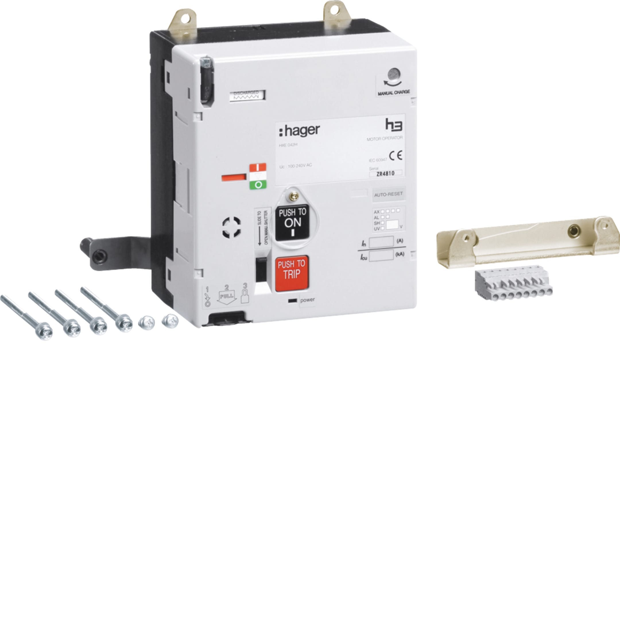 HAGER BOCCHIOTTI - Comando motore 100-240V AC per interruttore scatolato h3 h1000