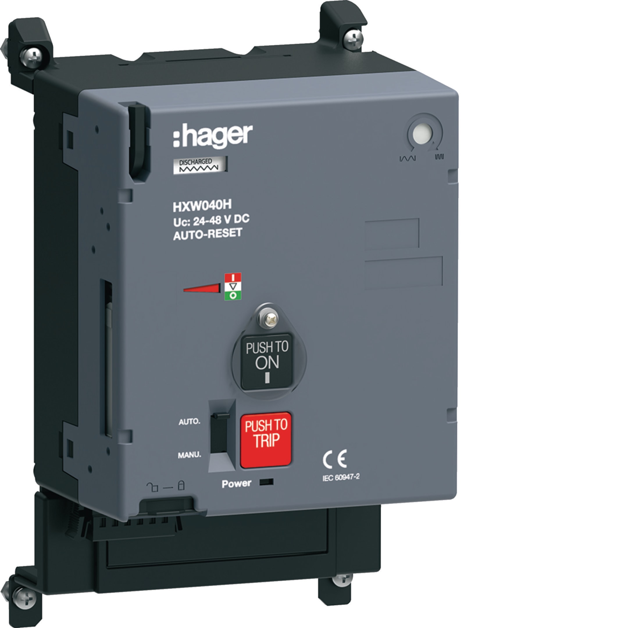HAGER BOCCHIOTTI - Comando motore 24-48V DC con autoreset per h3 x630, h3+ P630