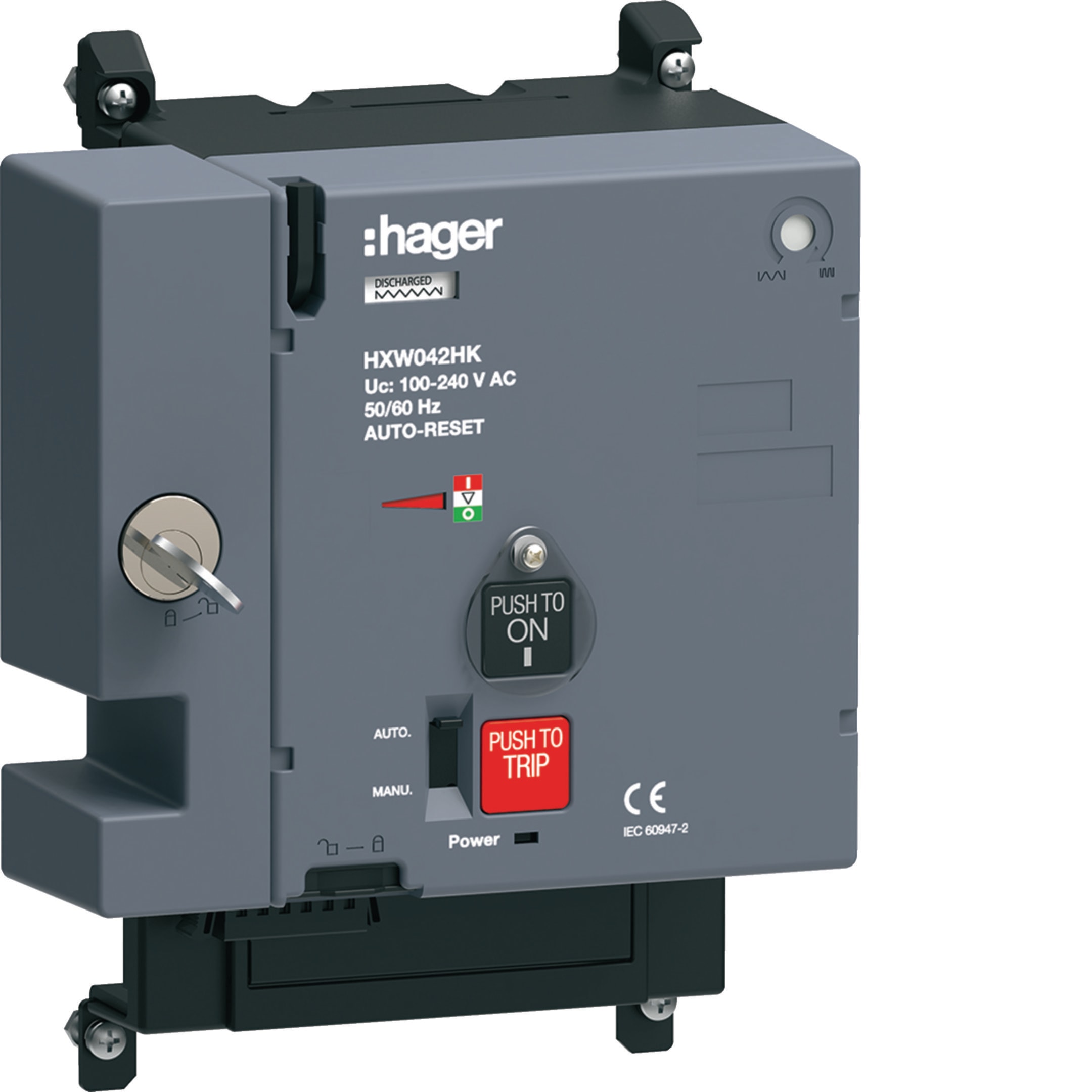 HAGER BOCCHIOTTI - Comando motore 100-240V AC con autoreset con chiave per h3 x630, h3+ P630