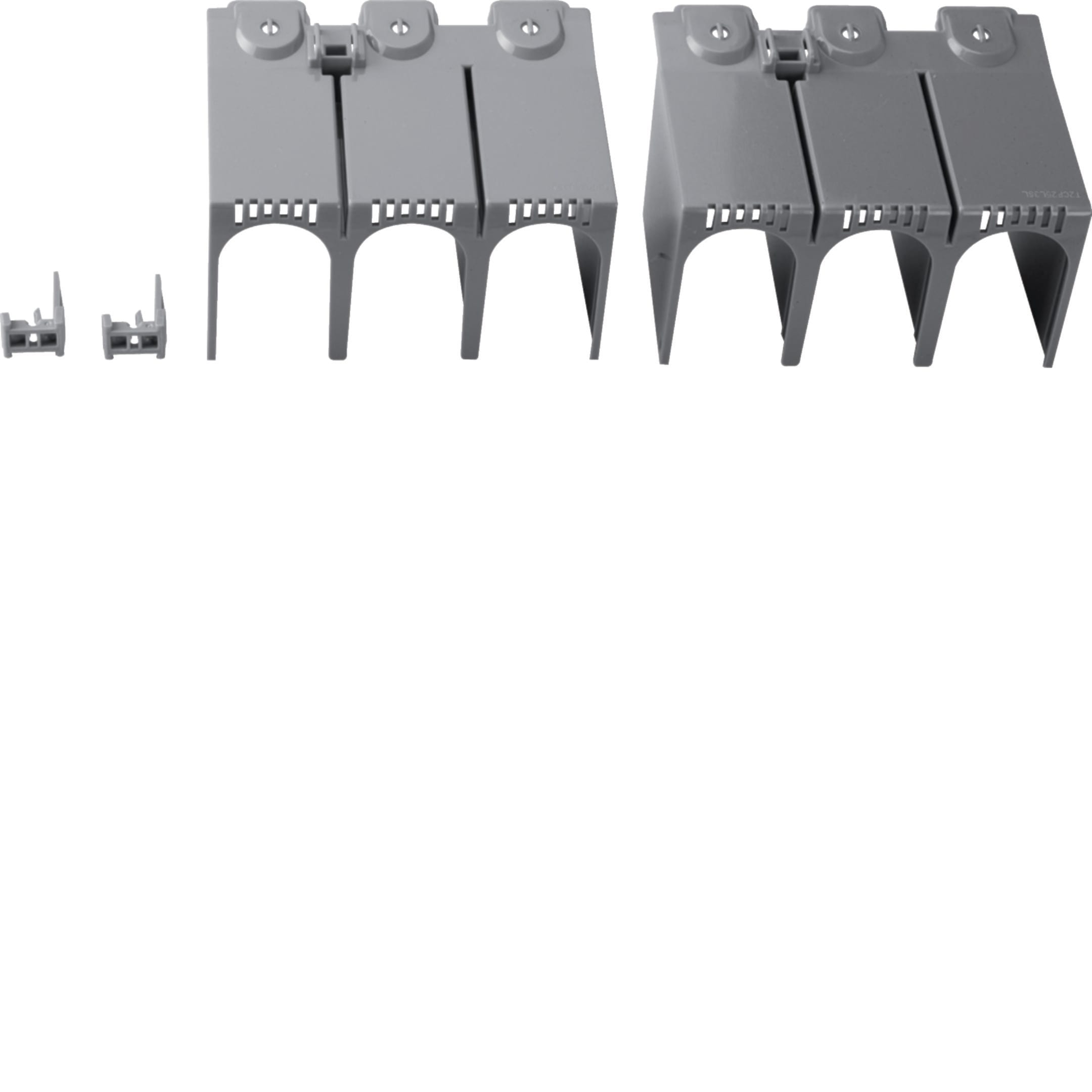 HAGER BOCCHIOTTI - Kit 2 calotte attacchi anteriori prolungati per interruttore h3 x250 3P