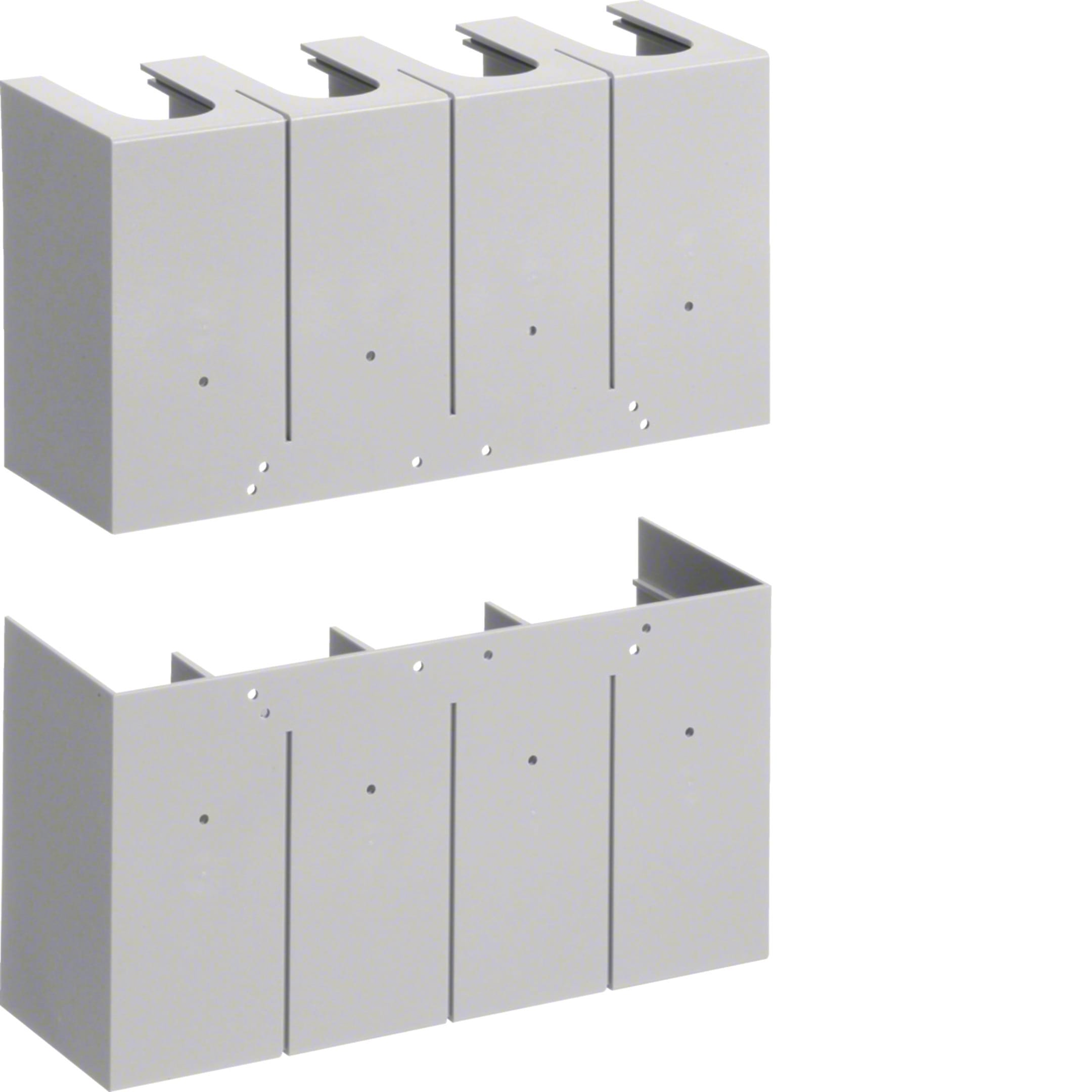 HAGER BOCCHIOTTI - Kit 2 calotte attacchi anteriori prolungati per interruttore h3 h1000 4P