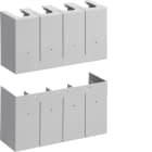 HAGER BOCCHIOTTI - Kit 2 calotte attacchi anteriori prolungati per interruttore h3 h1000 4P
