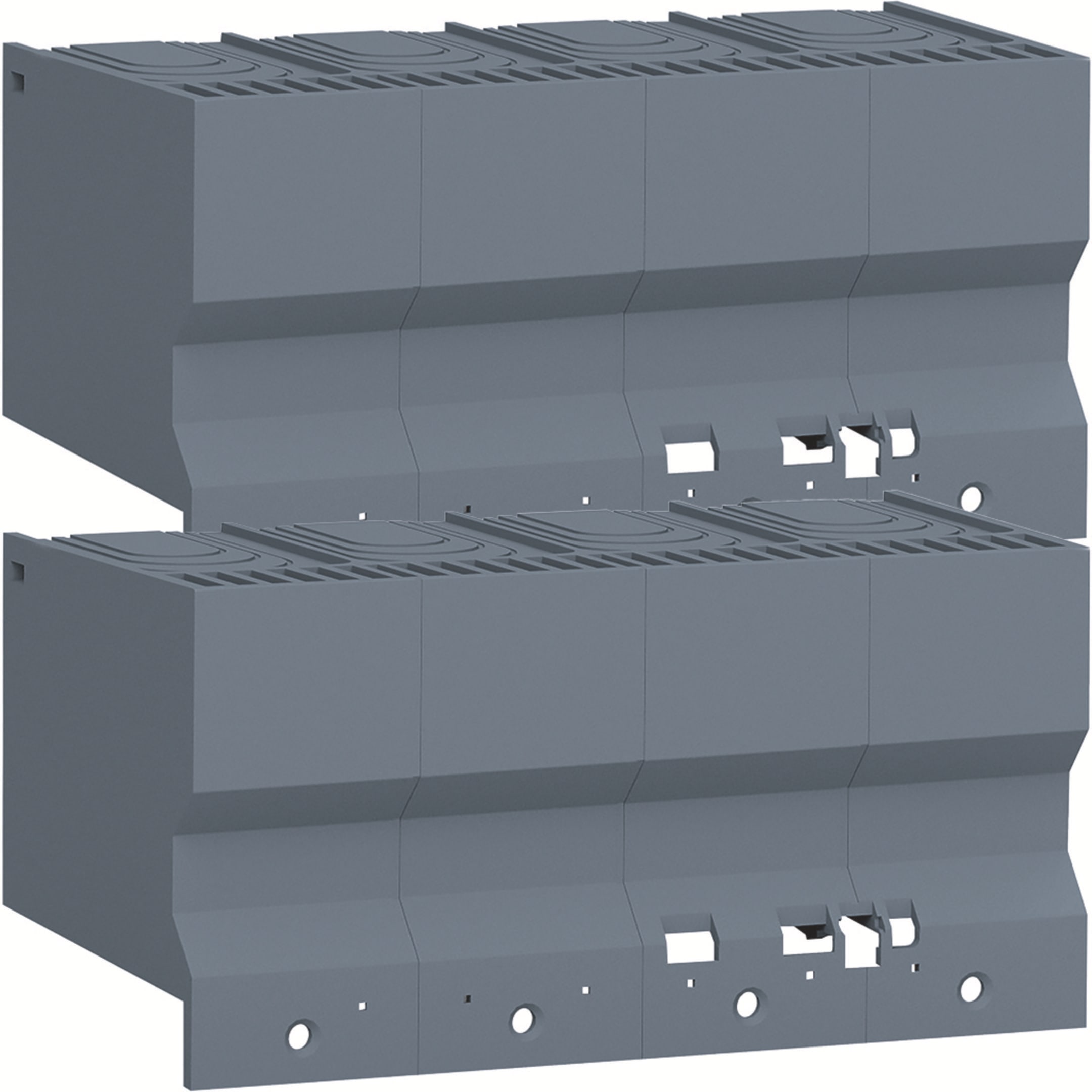 HAGER BOCCHIOTTI - Kit 2 calotte attacchi anteriori dritti per interruttore h3+ P160 4P
