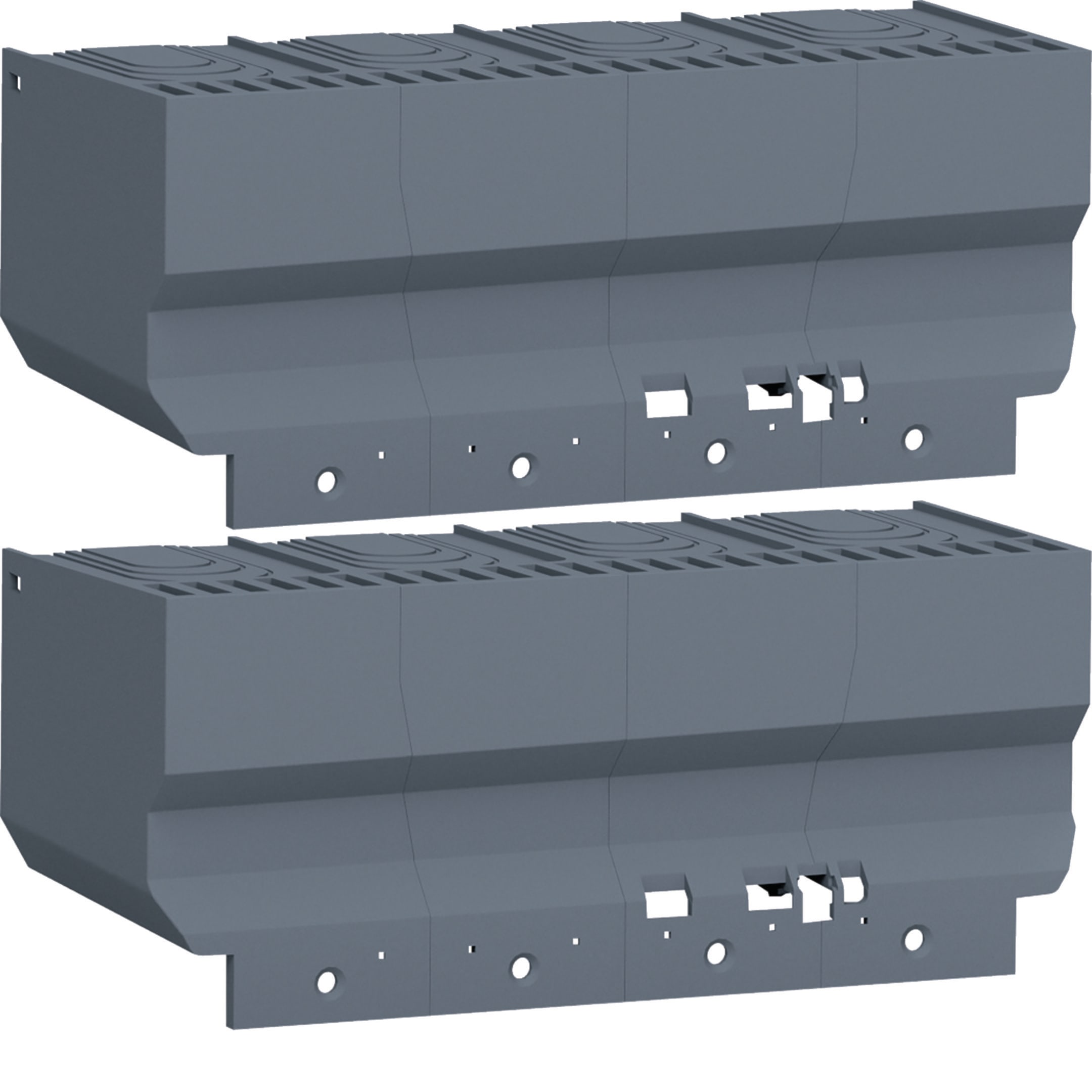 HAGER BOCCHIOTTI - Kit 2 calotte attacchi anteriori divaricati per interruttore h3+ P160 4P
