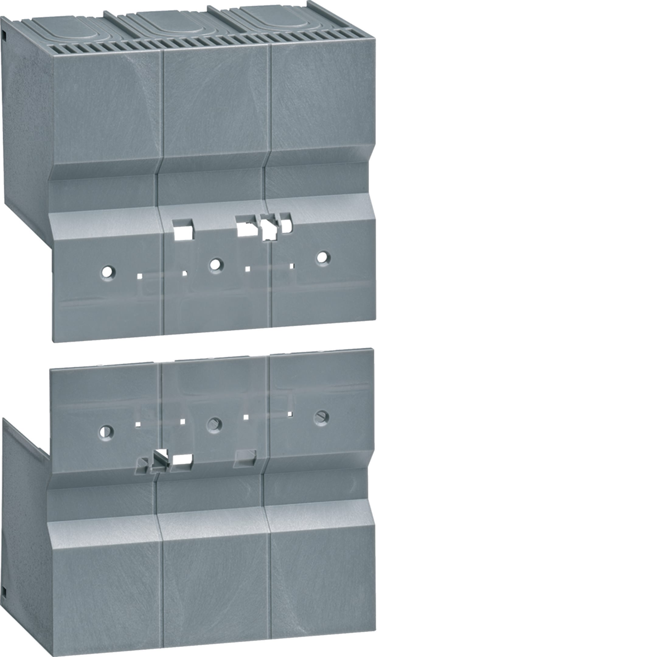 HAGER BOCCHIOTTI - Kit 2 calotte attacchi anteriori dritti per interruttore h3+ P250 3P