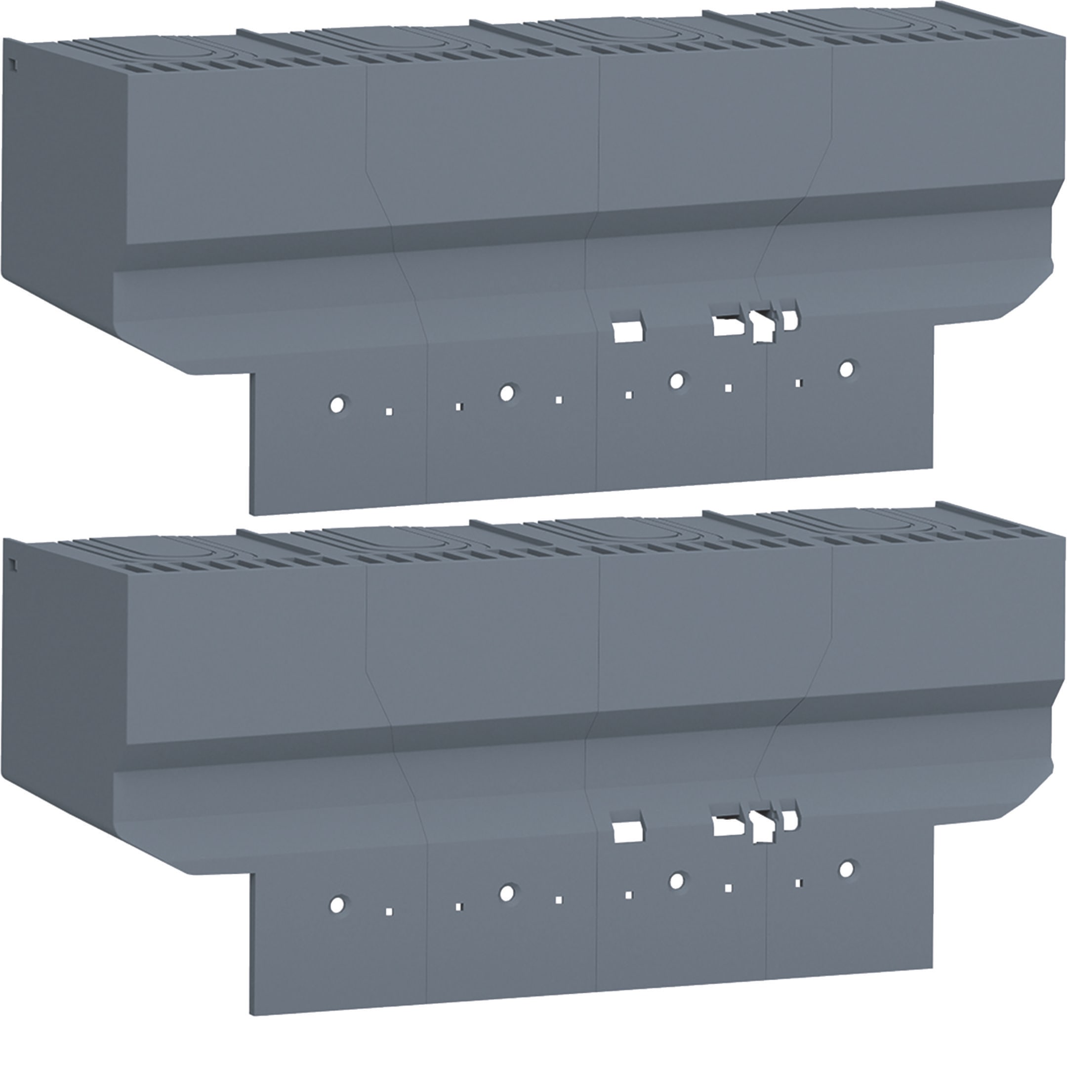 HAGER BOCCHIOTTI - Kit 2 calotte attacchi anteriori divaricati per interruttore h3+ P250 4P