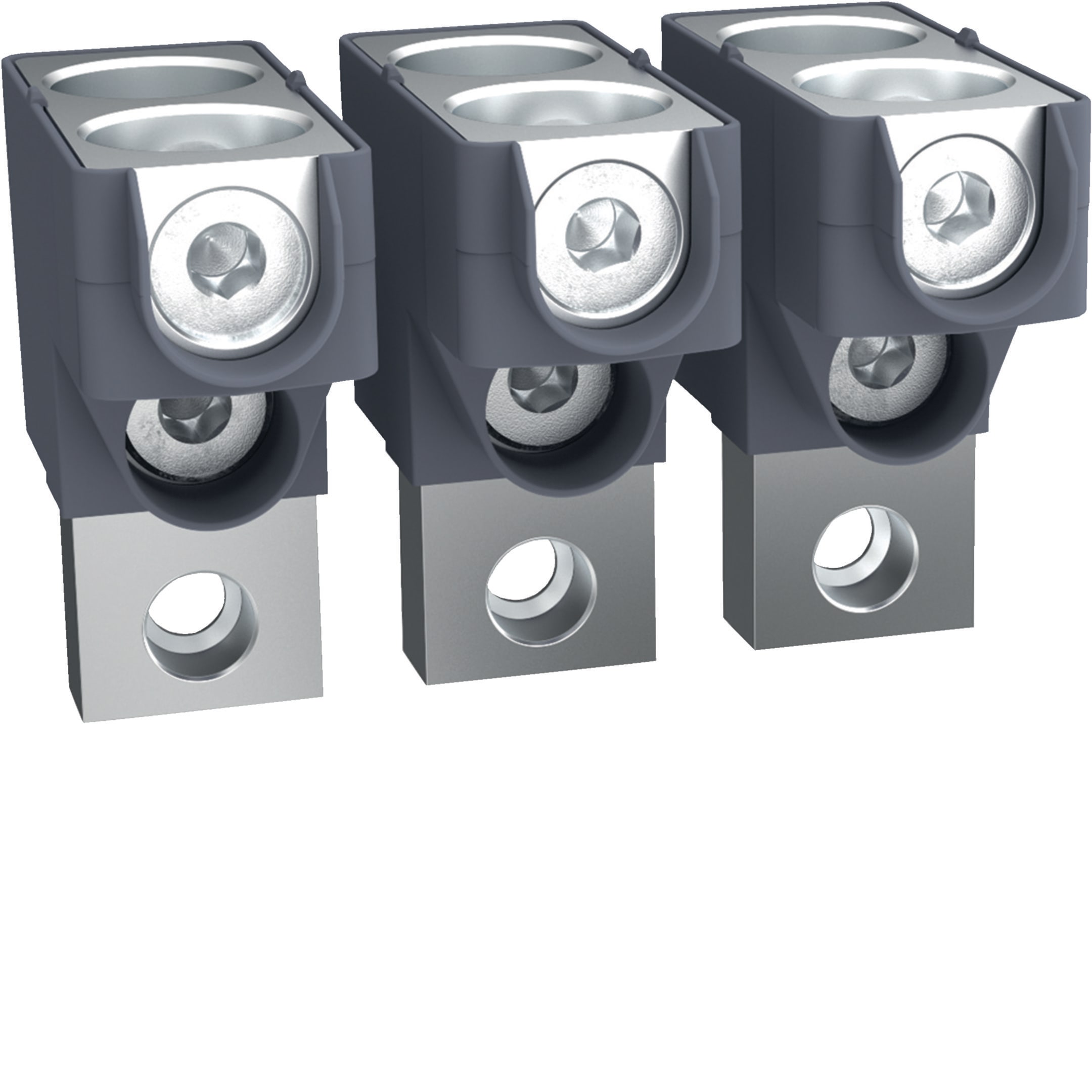 HAGER BOCCHIOTTI - Kit 3 morsetti per cavi Cu/Al 2x35–300 mm² per h3 x630, h3+ P630 3P