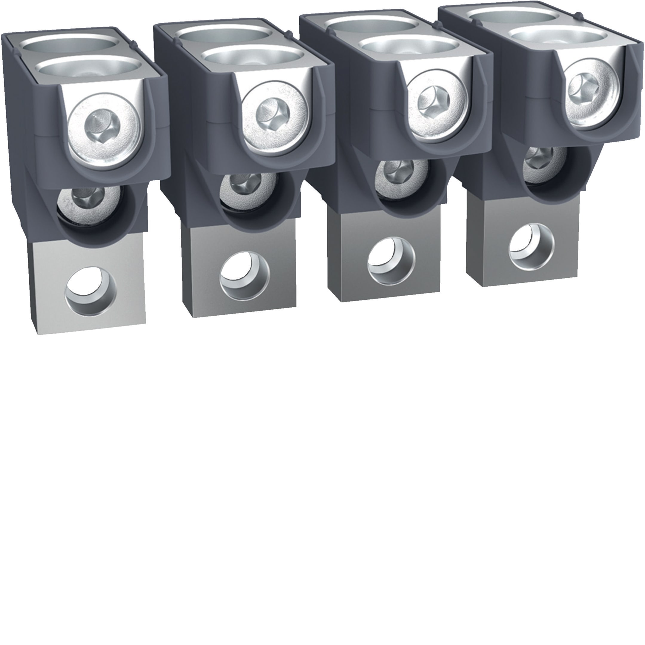 HAGER BOCCHIOTTI - Kit 4 morsetti per cavi Cu/Al 2x35–300 mm² per h3 x630, h3+ P630 4P