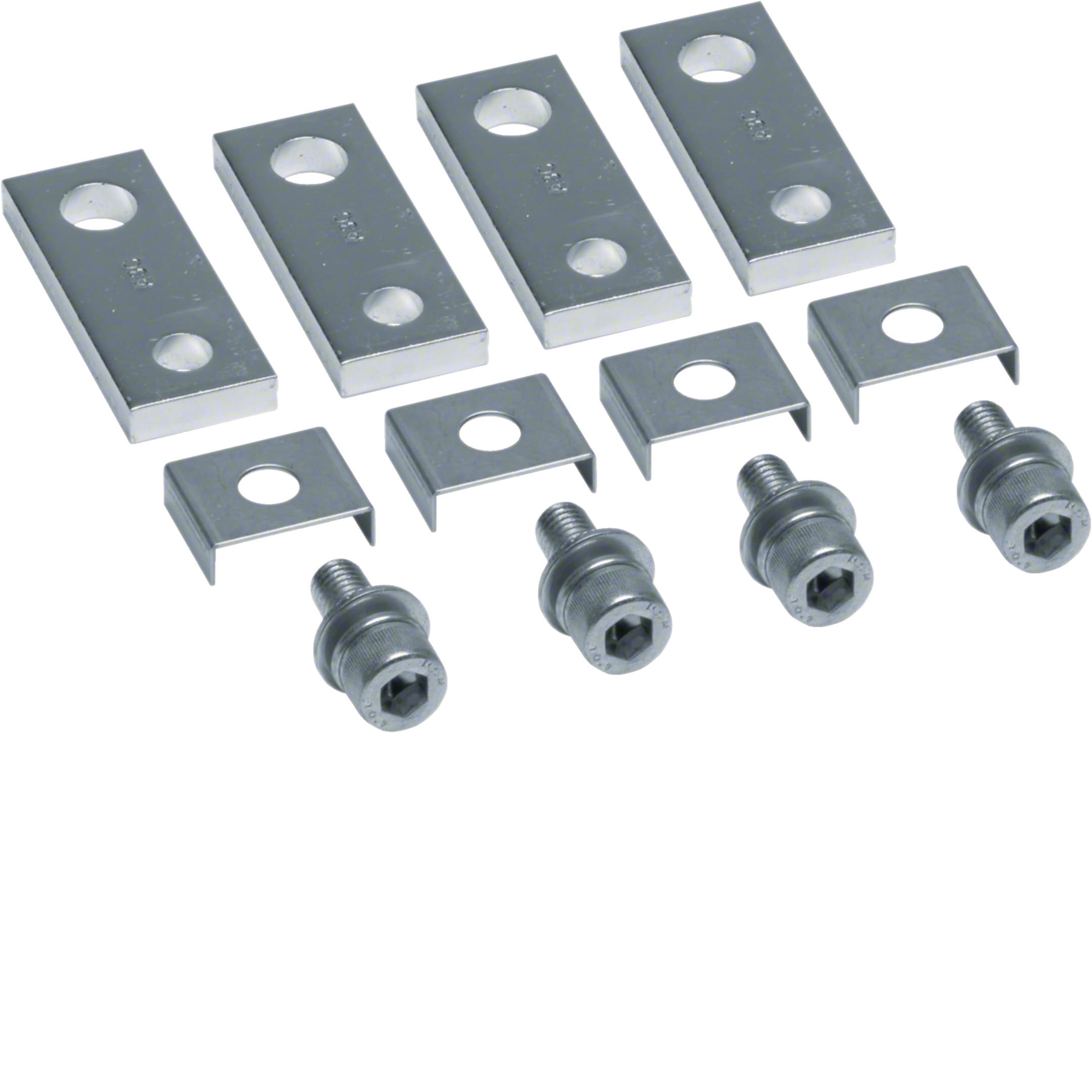 HAGER BOCCHIOTTI - Kit 4 attacchi anteriori dritti per interruttore h3 x630, h3+ P630 3P, 4P 400A