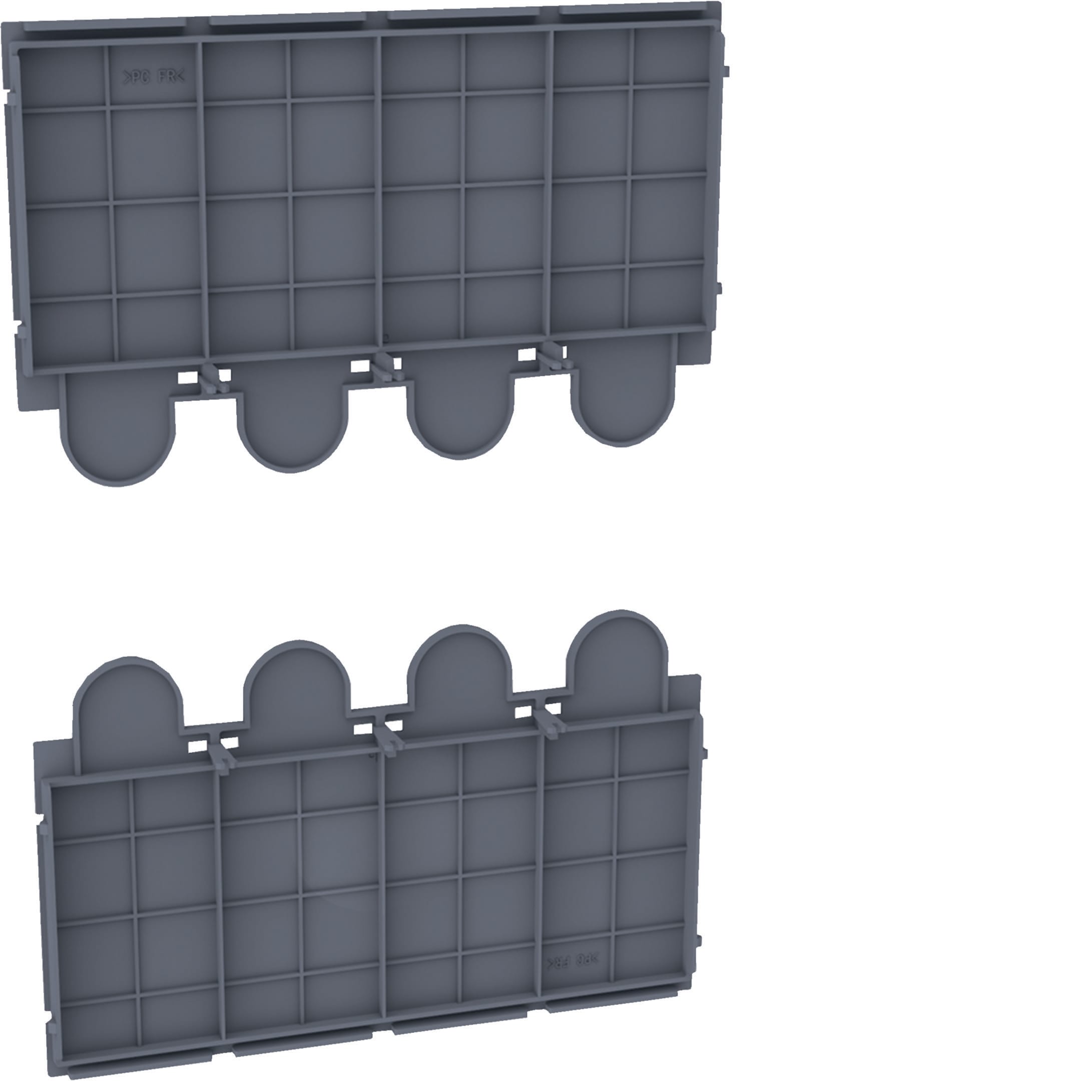 HAGER BOCCHIOTTI - Kit 2 piastre di isolamento posteriori per HYW022H per h3 x630, h3+ P630