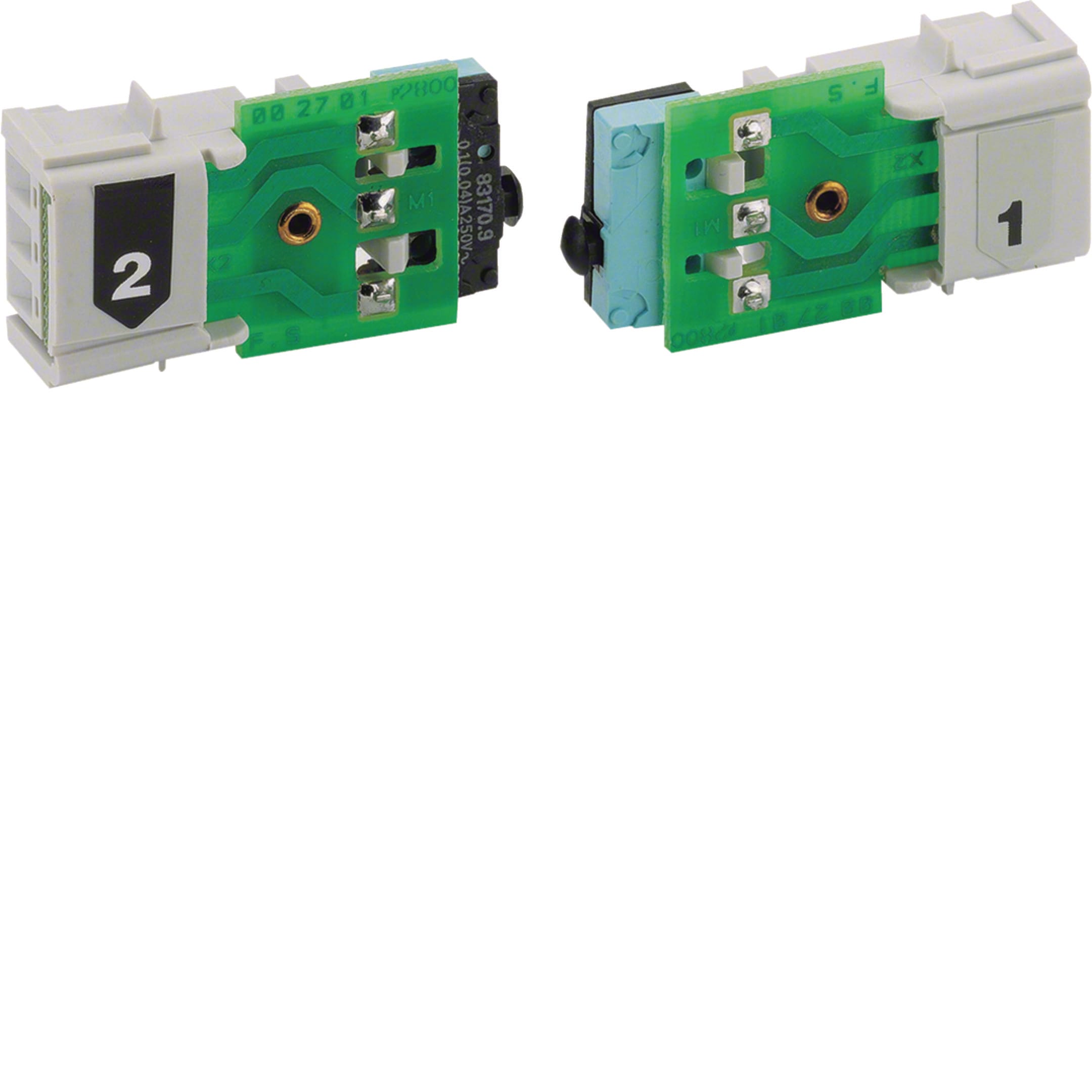 HAGER BOCCHIOTTI - Contatto ausiliario in scambio 1NA+1NC 16A 250V AC per HI405R e HI406R