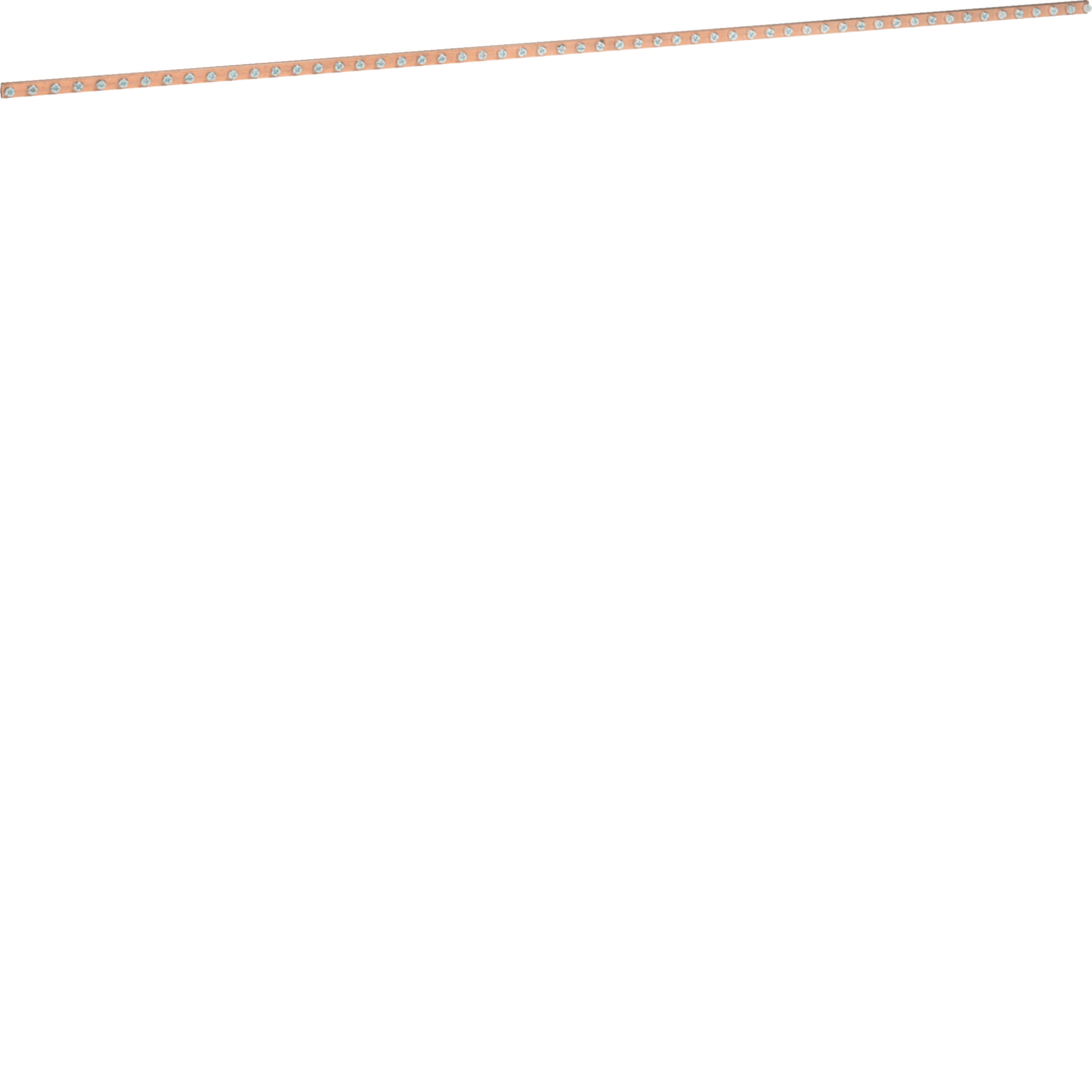 HAGER BOCCHIOTTI - Barra in rame forata M5 sezione 12x5 L245