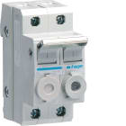 HAGER BOCCHIOTTI - interruttore portafusibile combinato 10.3X38 1P+N 2 moduli DIN