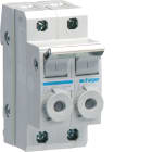 HAGER BOCCHIOTTI - interruttore portafusibile combinato 10.3X38 2P 2 moduli DIN