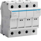 HAGER BOCCHIOTTI - Portafusibile 10.3X38 3P+N 4 moduli DIN