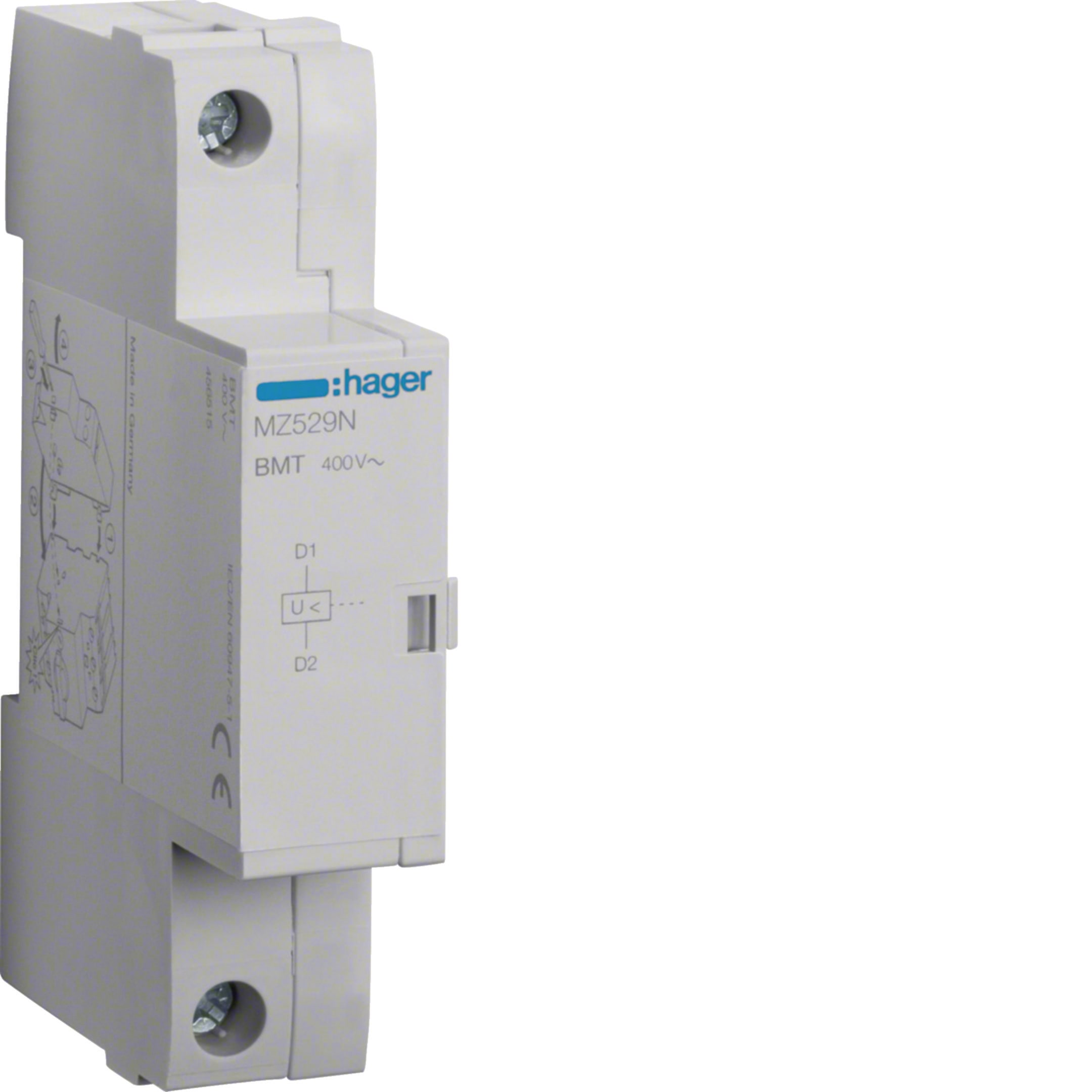 HAGER BOCCHIOTTI - Bobina minima tensione 400V 50Hz 1 modulo DIN