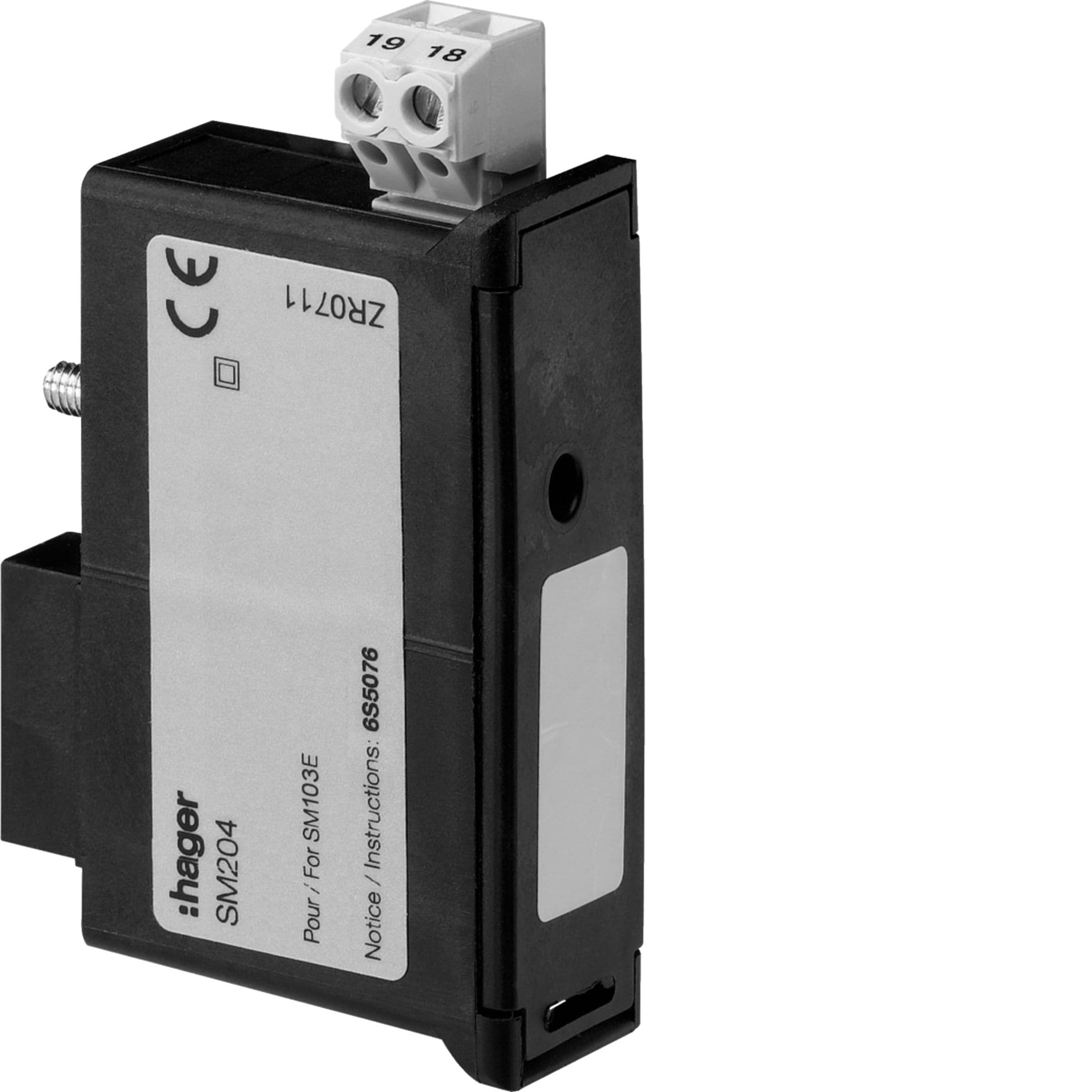HAGER BOCCHIOTTI - Memoria per SM103E registrazione di kW-kVAR, min-max U-I-F, media U-F, allarmi