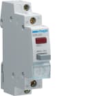 HAGER BOCCHIOTTI - 1 pulsante luminoso 230 V AC led rosso a impulso 1 NC 1 modulo DIN