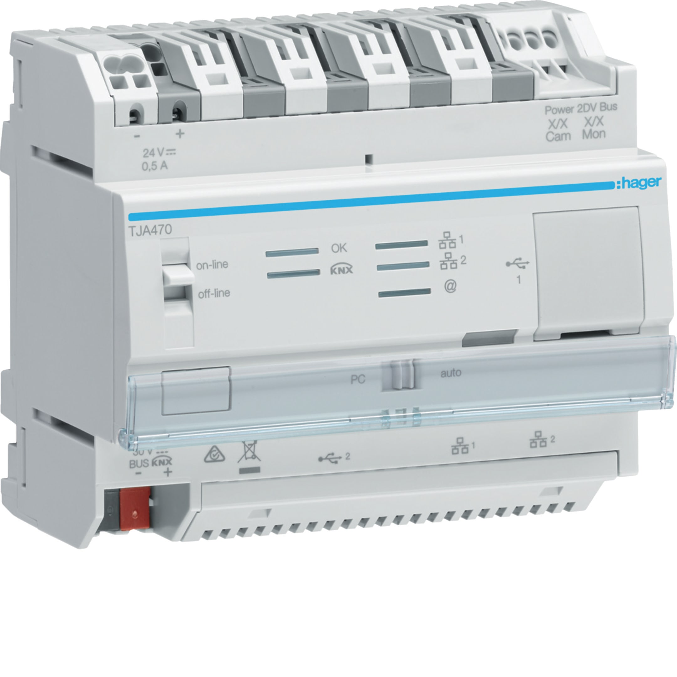 HAGER BOCCHIOTTI - Modulo server expert Domovea compatibile KNX Secure 6M