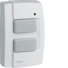 HAGER BOCCHIOTTI - 2 pulsanti radio KNX 2 ingressi batteria Ip55 da parete