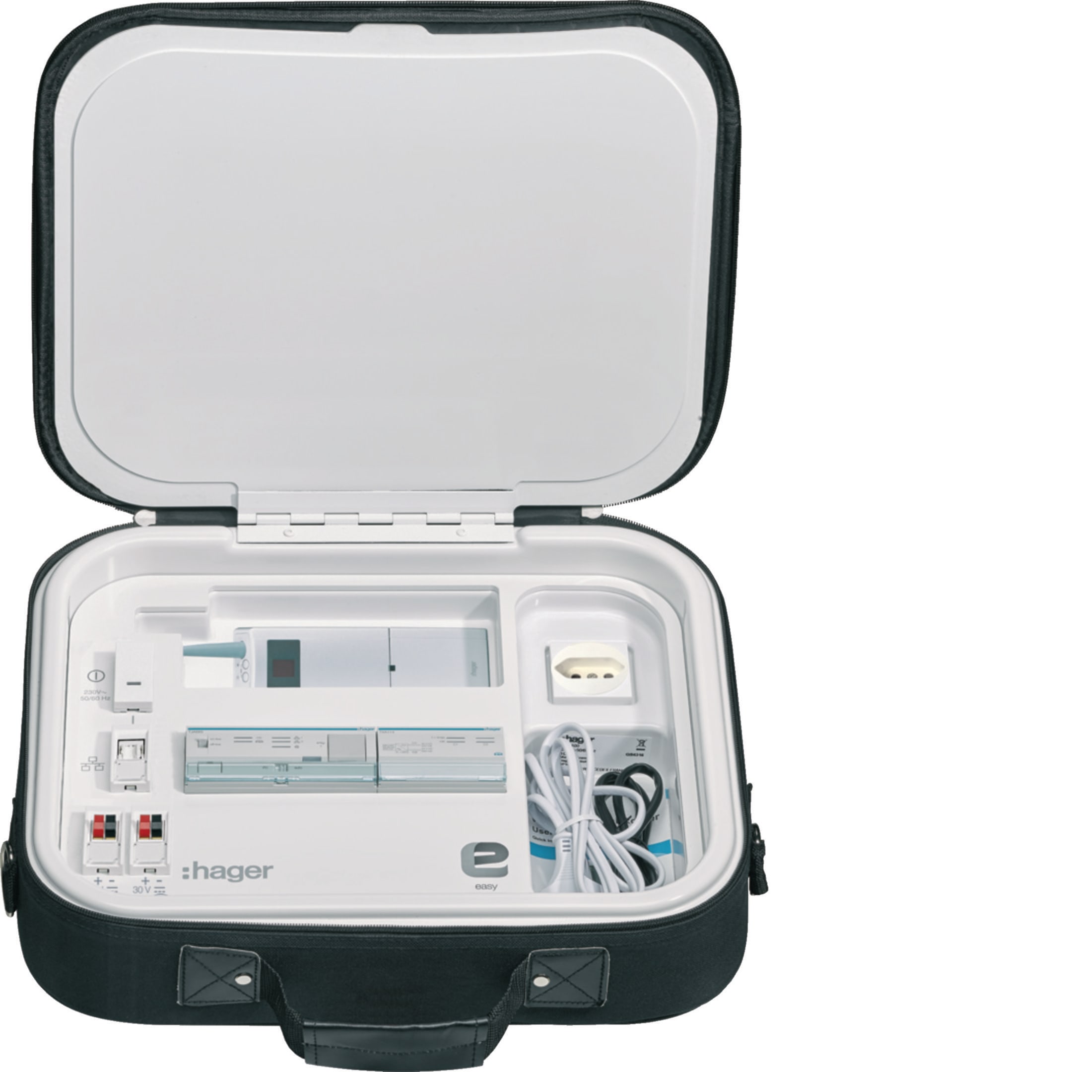 HAGER BOCCHIOTTI - VALIGIA DEMO KNX EASY TJA670 + TXA114 + TXA610B+TXA624C + ACCESS POINT IP WIFI