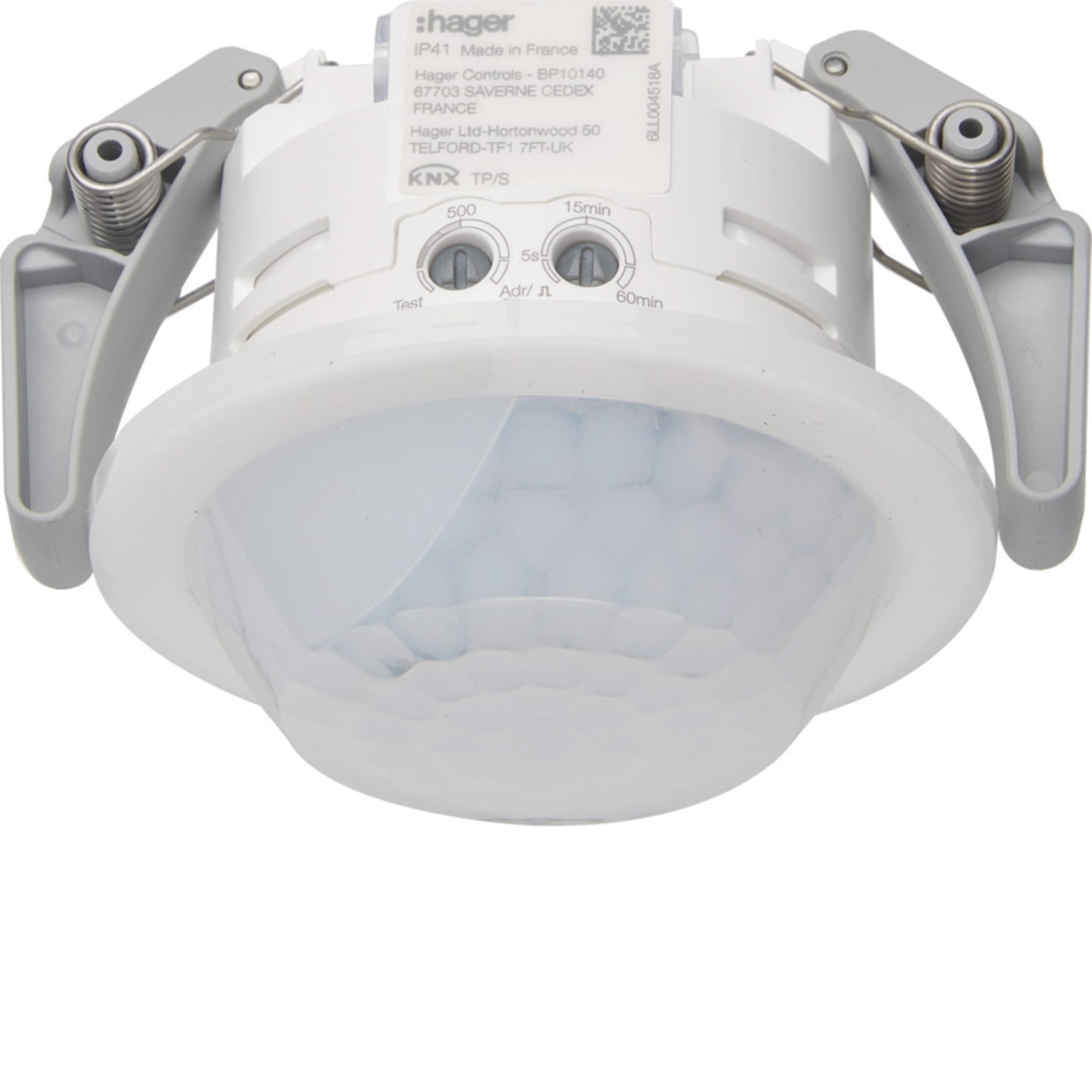 HAGER BOCCHIOTTI - Rilevatore di movimento per corridoio KNX 360° a incasso rilevazione 30x5m