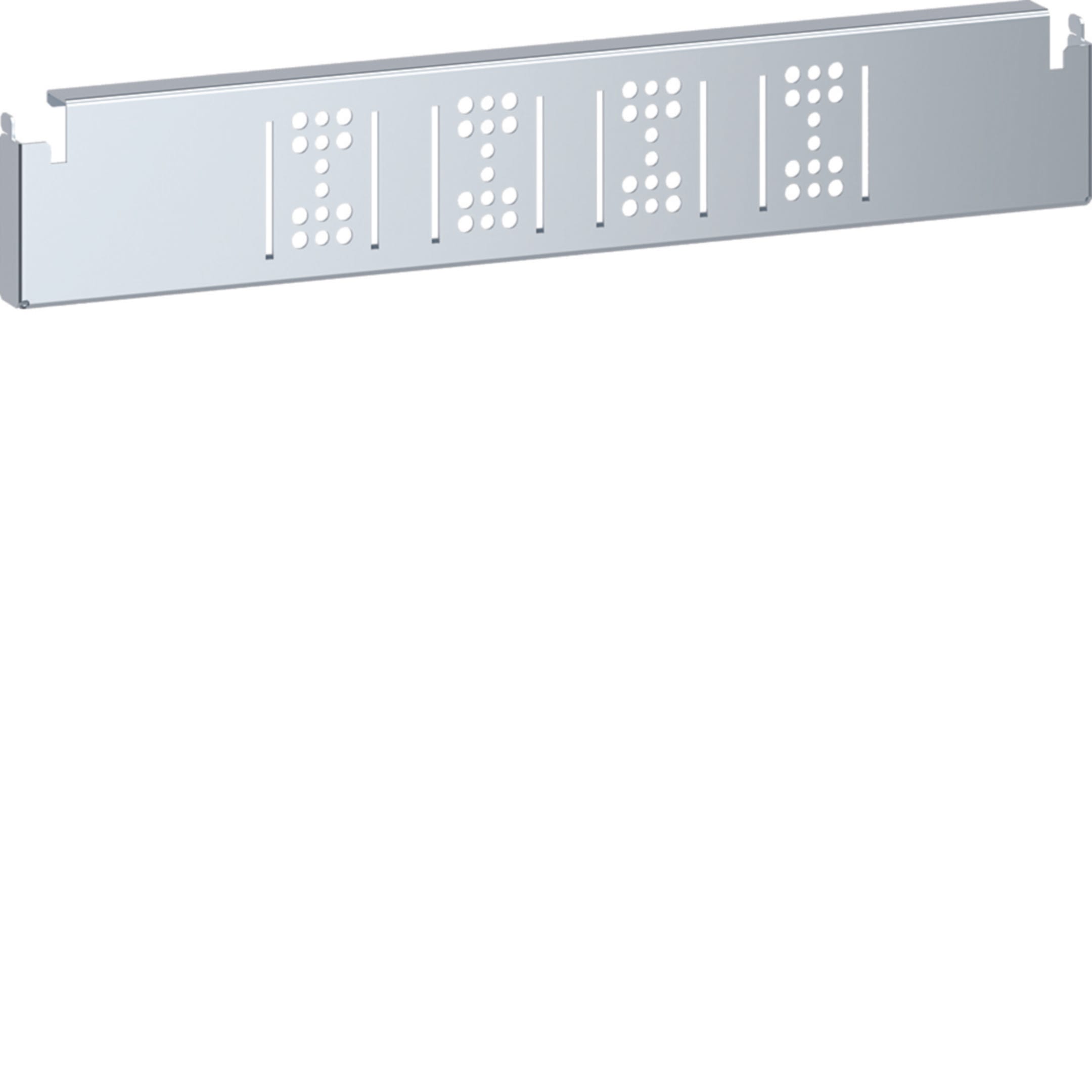 HAGER BOCCHIOTTI - Staffa inferiore L500 per barre alluminio per quadro 4 / quadro 5