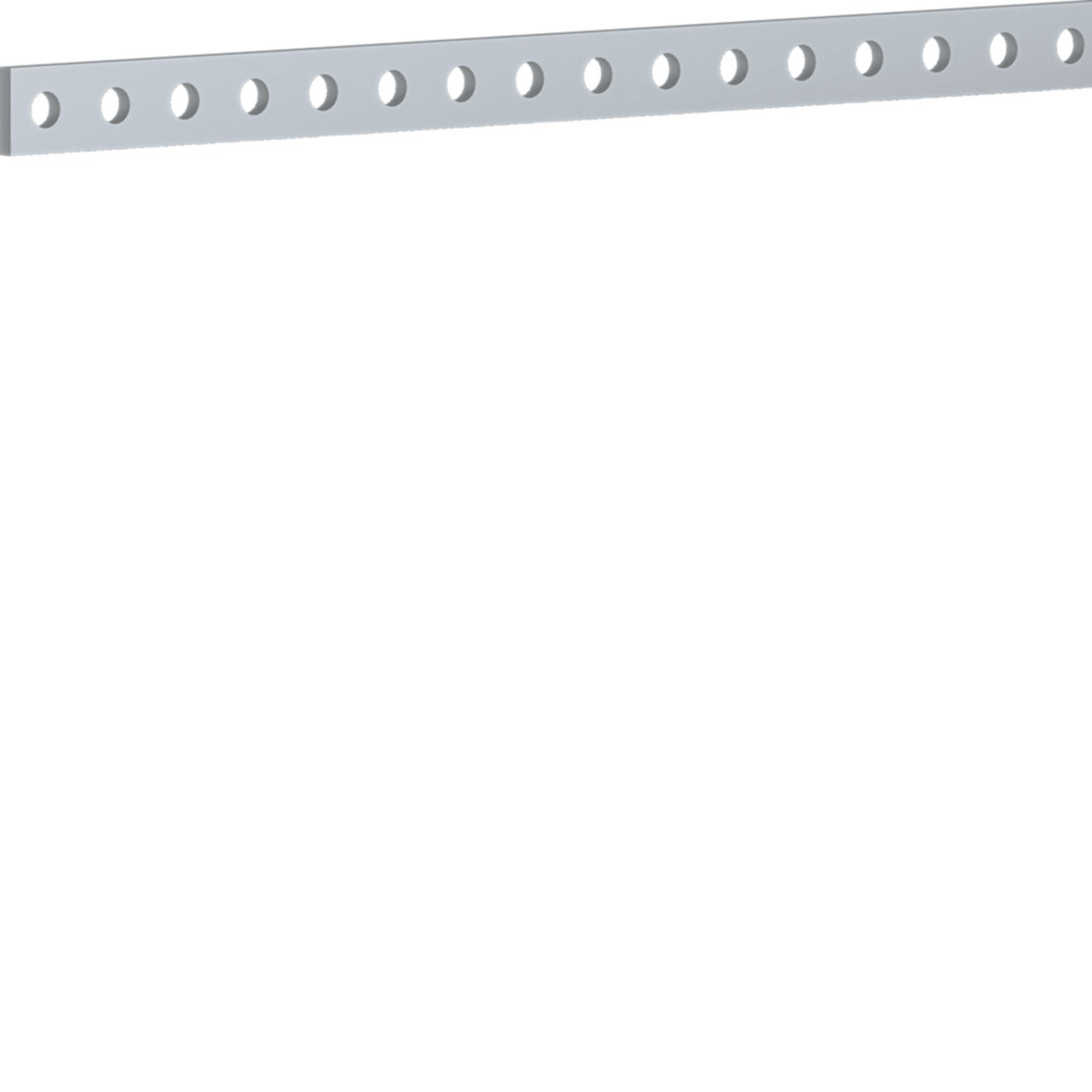 HAGER BOCCHIOTTI - Barra in rame forata e filettata M6 sezione 20x5 L1750