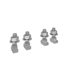 HAGER BOCCHIOTTI - Kit di 50 viti scorrevoli a T M8x40 per barre in alluminio quadro evo