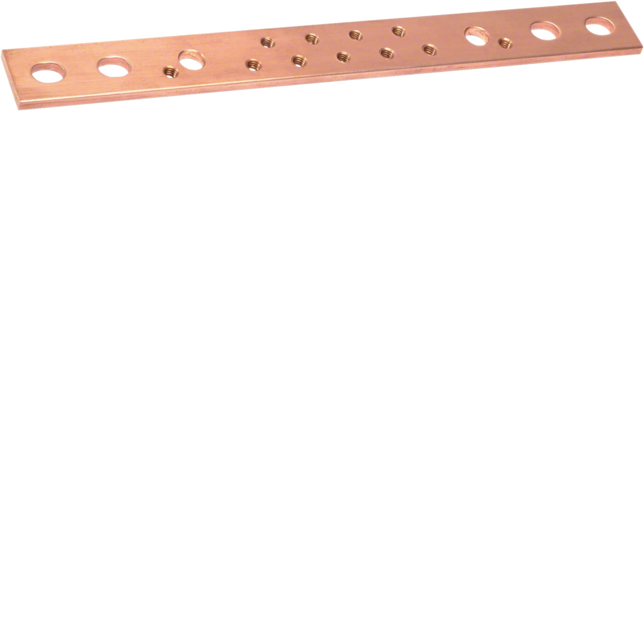 HAGER BOCCHIOTTI - Barra in rame forata e filettata M6 sezione 30x5 L280