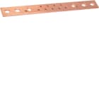 HAGER BOCCHIOTTI - Barra in rame forata e filettata M6 sezione 30x5 L280